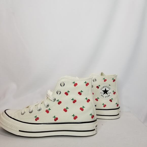 Converse Women's Chuck 70 Cherries Hi Tops Size 7.5 A08863C NWT - Picture 2 of 9
